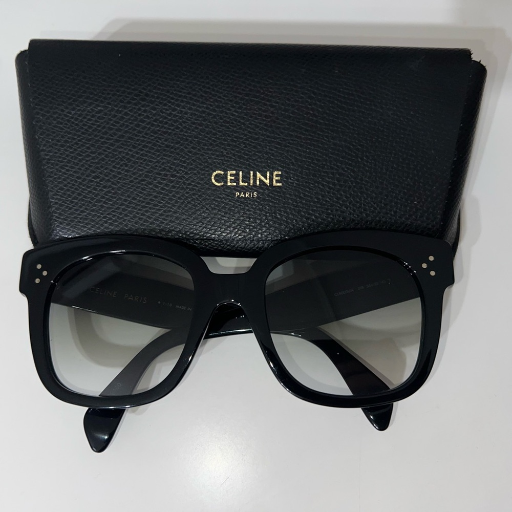 Celine 3 dots Black Frame Sunglasses Oversized